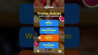 pronuncia frutas en inglés