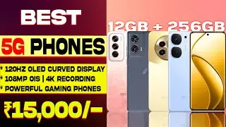 Curved Display | Top 5 Best & All-Rounder 5G Phones Under 15,000 in 2024| Bsst 5g mobile under 15k