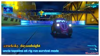 Cars 2 The Video Game | Uncle Topolino - Survival Mode | Oil Rig Run