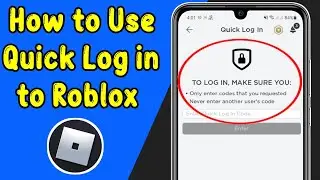 How to Use Quick Login on Roblox Mobile (2022) | Roblox Quick Login
