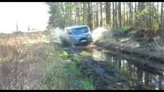 Уаз Буханка по бездорожью.off road 4х4.ЖЕСТЬ!Монстр из СССР!