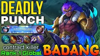 Monster Badang Legendary Deadly Punch - Top 1 Global Badang by contract killer - Mobile Legends