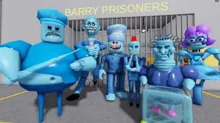 Escaping from a FROZEN BARRY'S PRISON RUN! And BECAME a ALL MORPHS (#Roblox)