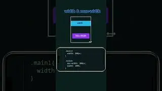 Learn css width vs max-width 