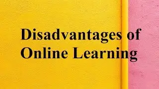 Disadvantages of Online Learning