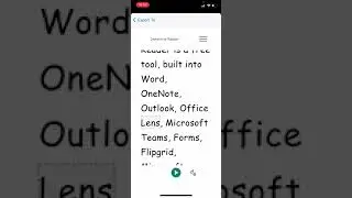 How to use Immersive Reader with Microsoft Lens on an iPhone