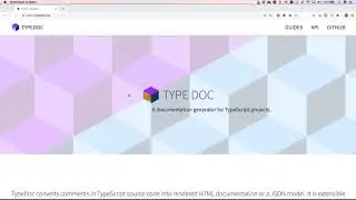 Typescript: generate documentation