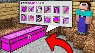 WHAT INSIDE THIS SECRET LONGEST MAGIC CHEST IN MINECRAFT ? 100% TROLLING TRAP !