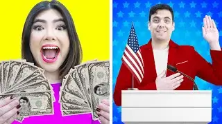 IF MY DAD WAS THE PRESIDENT |7 CRAZY SITUATIONS WITH DAD PRESIDENT BY CRAFTY HACKS PLUS