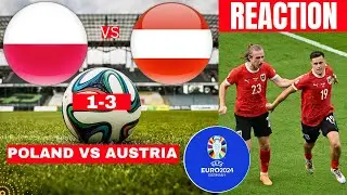 Poland vs Austria 1-3 Live Stream Euro 2024 Football Match Today Score Commentary Highlights en Vivo