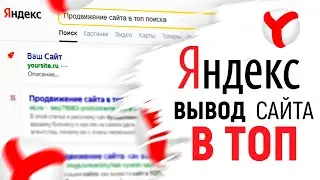 Как Вывести Сайт в ТОП Поиска Яндекс? Продвижение Сайта в Яндексе