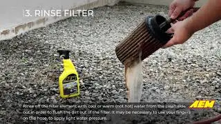 Official AEM Dryflow® Air Filter Cleaning Instructions