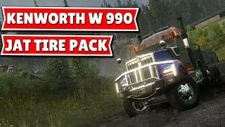 Reviewing The 2 NEW DLCs In Snowrunner | Kenworth W 990 & JAT Tire Pack