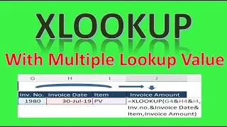 XLOOKUP with Multiple Lookup Value | Advance EXCEL Feature