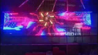 P55 LED Pixel Dot/Node Backdrop Mesh Light for TV Studio,TIKTOK Video light Techno DJ, Rave Party
