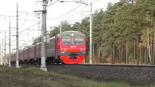 Электропоезд ЭД4М-0321 (ТЧ-4) пригородный поезд №6908 Москва - Петушки.