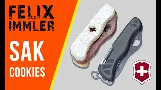 How to make a  Swiss Army Knife cookie cutter / How to bake a Swiss Army Knife  jam sandwich cookie