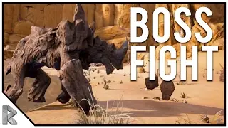 FIRST BOSS FIGHT! - Conan Exiles Gameplay #12