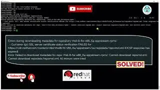 Curl error (91): SSL Server Certificate Status Verification FAILED | Yum Repository Error [SOLVED]