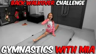 Back walkover split gymnastics challenge