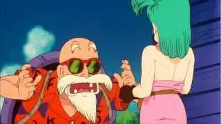 Bouncy Bouncy - Oolong Exposes Bulma's Boobs to Master Roshi - Curse of the Blood Rubies [HD]