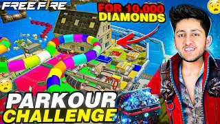 Hardest Parkour Challenge Winner Gets 50,000 Diamonds 💎 Funny Challenge- Garena Free Fire