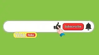 youtube green screen Subscribe button
