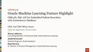 Usage Highlight: OML4Py Embedded Python Execution SQL API on ADB