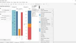 Tableau dashboard filter options important for certification