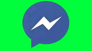 Facebook Messenger Green Screen Logo Loop Chroma Animation