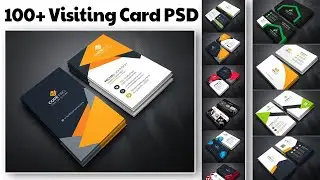 100+ Visiting Card PSD ll Business Card PSD Templates ll How to make Visiting Card