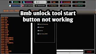 bmb v35 tool start button not showing | how to use bmb unlock tool