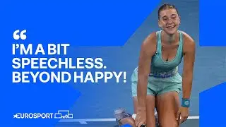 'HAPPY & SPEECHLESS' 😍 - Qualifier Maria Timofeeva SHOCKS former champion Caroline Wozniacki 🇦🇺