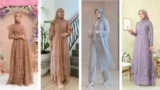 Inspirasi Gamis Brokat Terbaru 2024 | Colorful Abaya Design 2