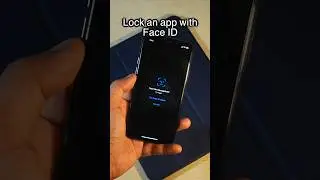 How to Lock an app on iPhone with Face ID #shorts