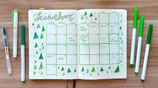 December 2023 Bullet Journal Setup | plan with me! 🎄