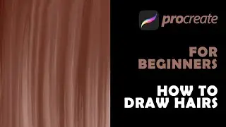 #Shorts | How To Create Hairs In Procreate | #procreateshorts #youtubeshorts