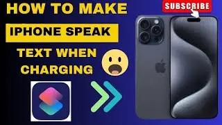 How to make iPhone speak text when charging