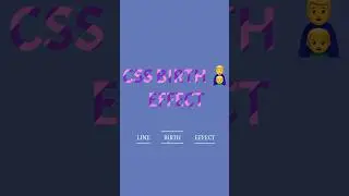 CSS Birth 👶🏼 line эффект 👈 