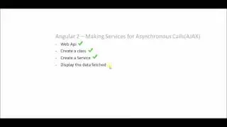 Angular 2 - Making Serives for asynchronous calls(AJAX)