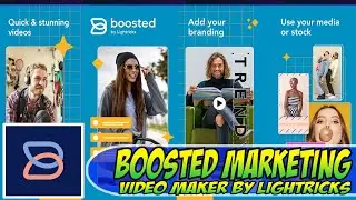 Boosted Marketing Video Maker by Lightricks 🔥Free Download🔥 Android APPS Tutorial Easy Guide