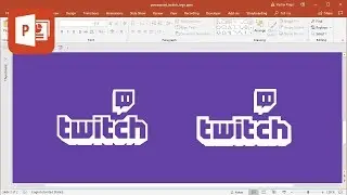 How to create Twitch logo in Microsoft PowerPoint (Tutorial)