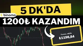 5 dk'da 1200₺ PARA KAZANDIM 🤑 Binomo Gerçek Hesap İle Ek Gelir Elde Etme 2023