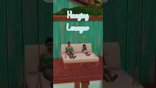 Hanging Lounger │ Sims 4  │ No CC │ Build Tips