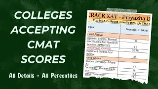 CMAT Exam - All Colleges Through CMAT | ROI-Average Salary & Fees| CMAT Cutoff| CMAT 2024 Date