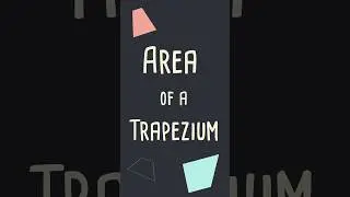 How to find the area of a trapezium! Check out the full video! #geometry #learnmath #minitymaths