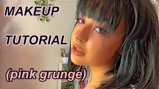 PINK GRUNGE MAKEUP TUTORIAL (super easy!!)