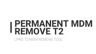 Macbook T2 Intel PERMANENT MDM REMOVAL Unlock solution with SN Changer