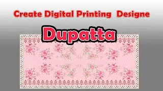 How to Create Digital Printing Dupatta In Photoshope?|| Digital Design || Surat Designer