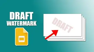 How to insert draft watermark in google slides